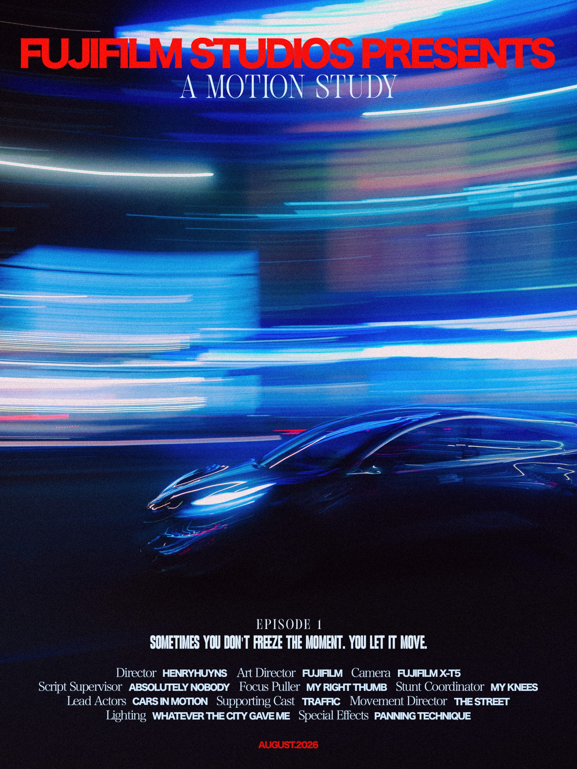 A Night of Motion: Panning Cars with the Fujifilm X-T5